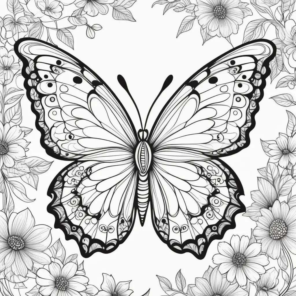 Free printable butterfly coloring pages for adults