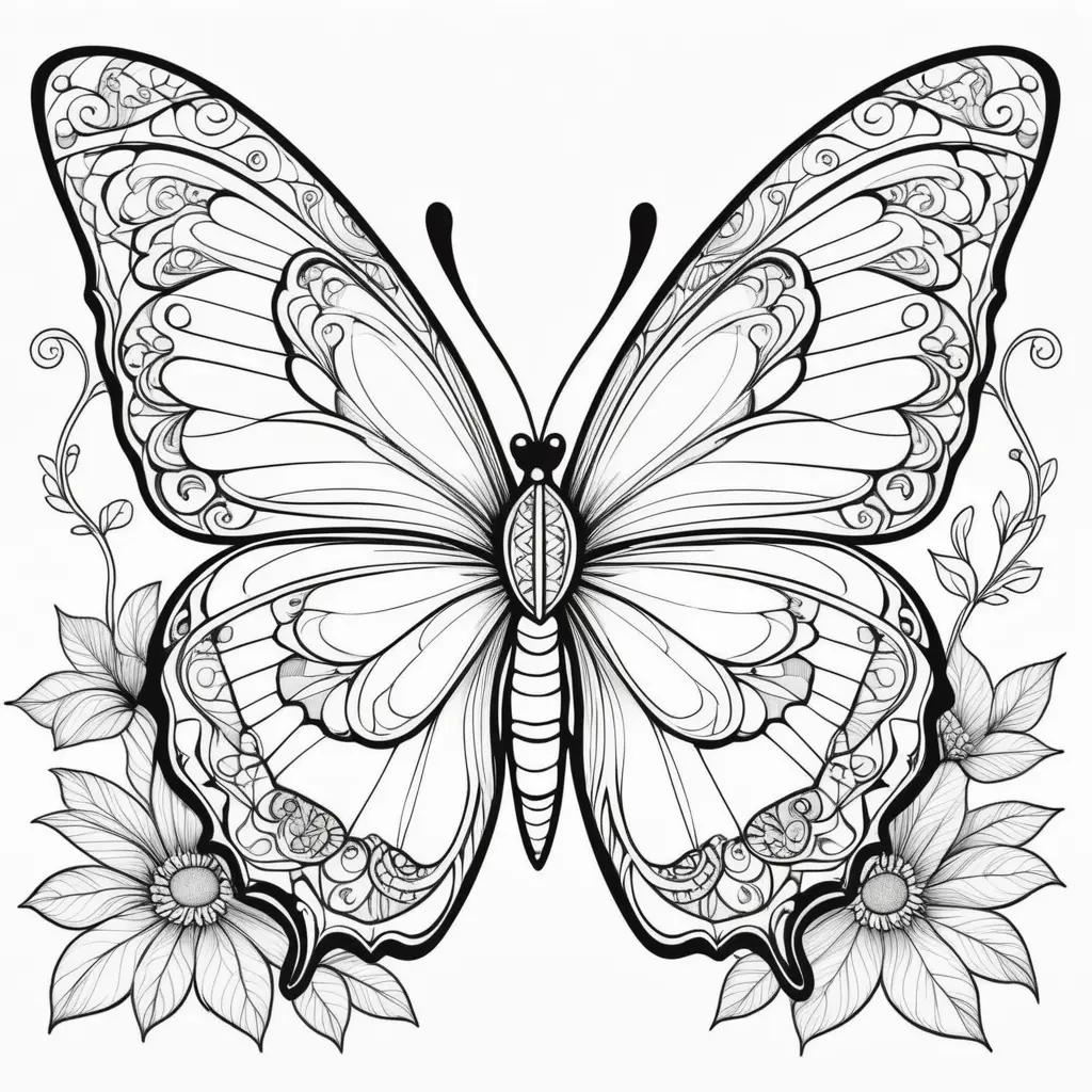 Free printable butterfly coloring pages with intricate patterns and designs