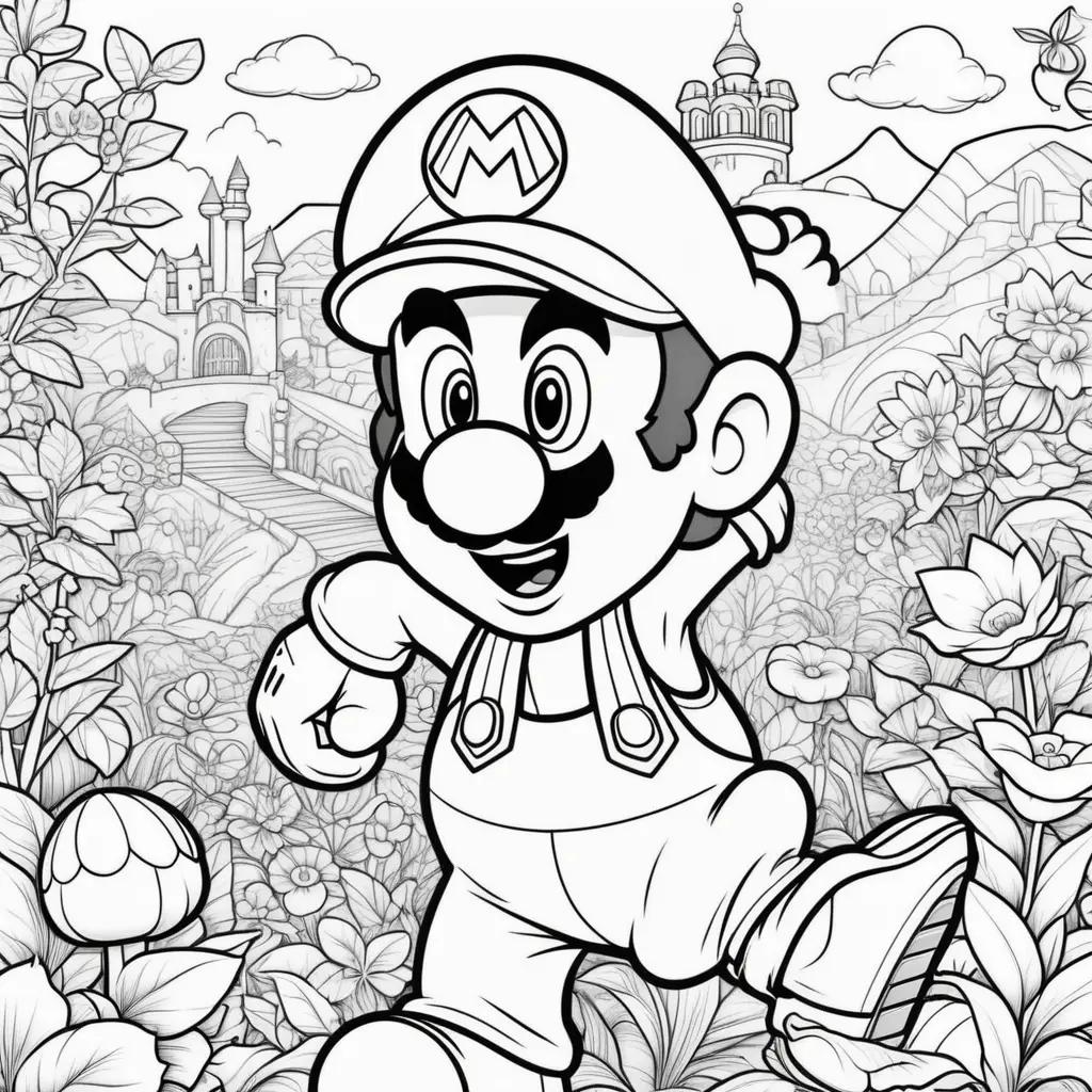 Free printable coloring pages of Mario and Luigi