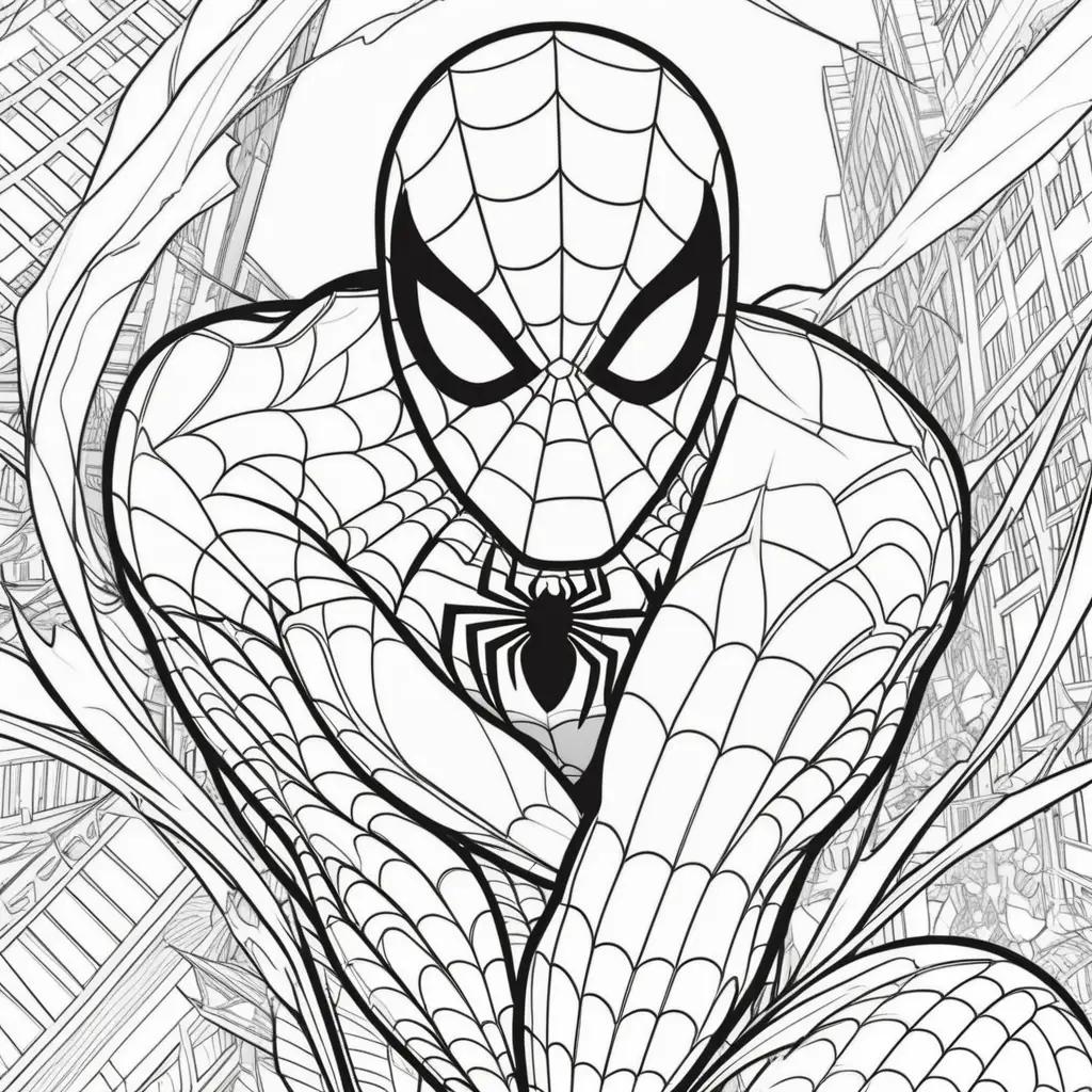 Free printable coloring pages of Spiderman