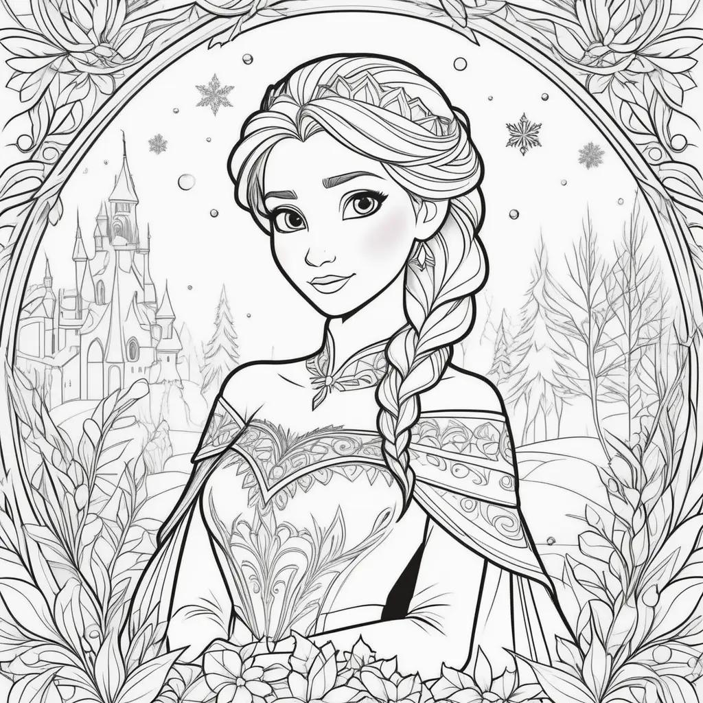 Free printable frozen coloring pages for adults