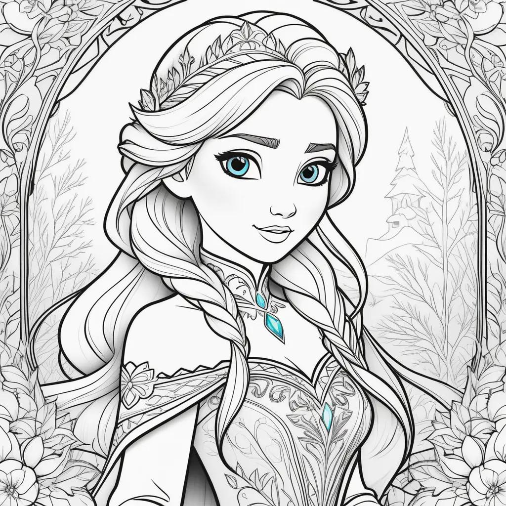 Free printable frozen coloring pages for kids