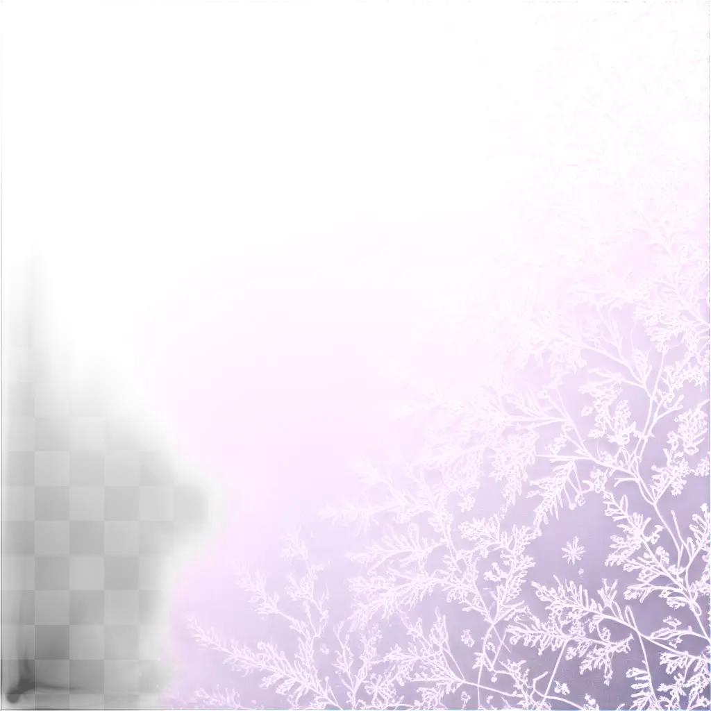 Frosted glass design with purple hue