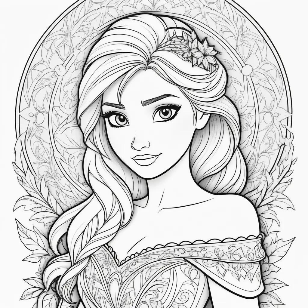 Frozen Coloring Pages: Princess Anna and Elsa Coloring Pages