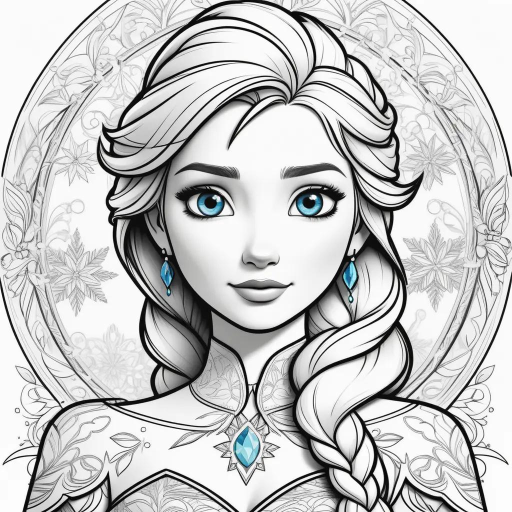 Frozen Elsa Coloring Pages - Coloring Book