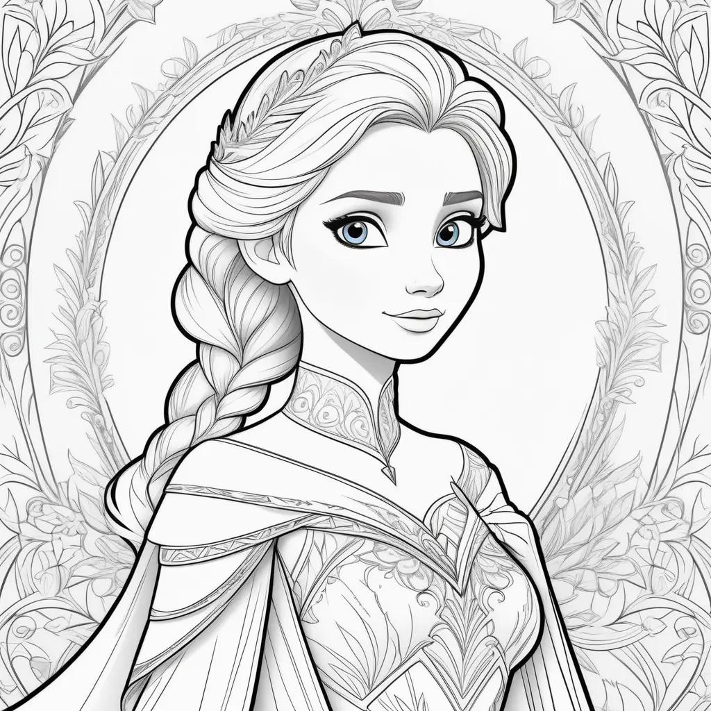 Frozen Elsa Coloring Pages for Kids