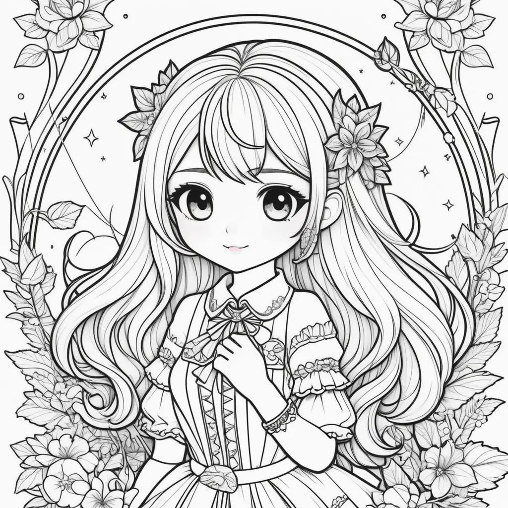 Gacha Life Coloring Pages: Colorful Anime Character Designs