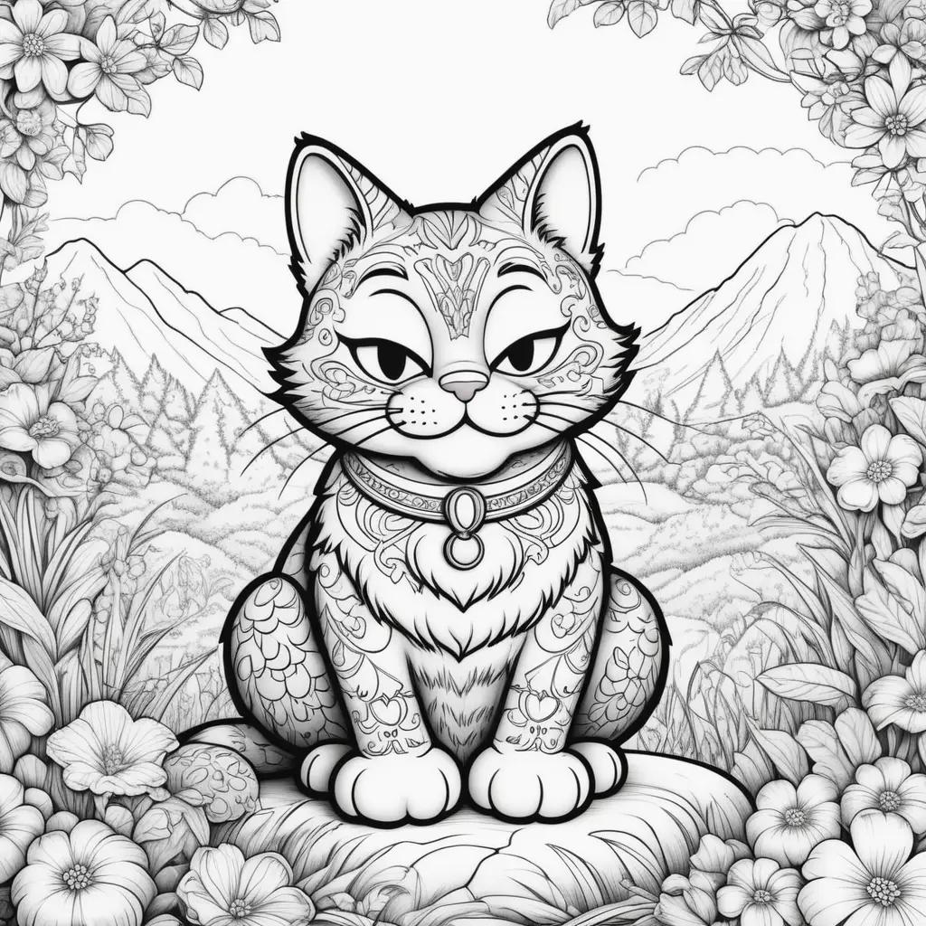 Garfield Coloring Page