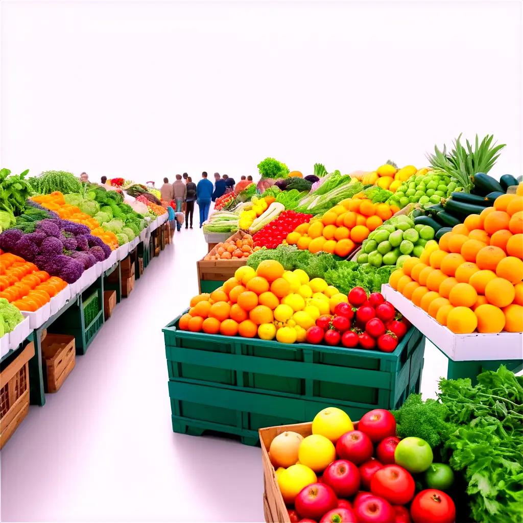 Gathering at the farmers market