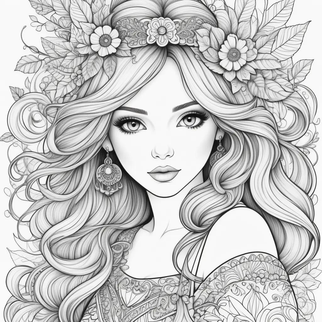 Girls Coloring Pages - Beautiful Coloring Pages for Kids