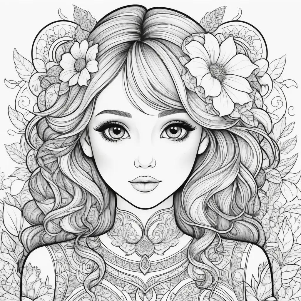 Girls Coloring Pages