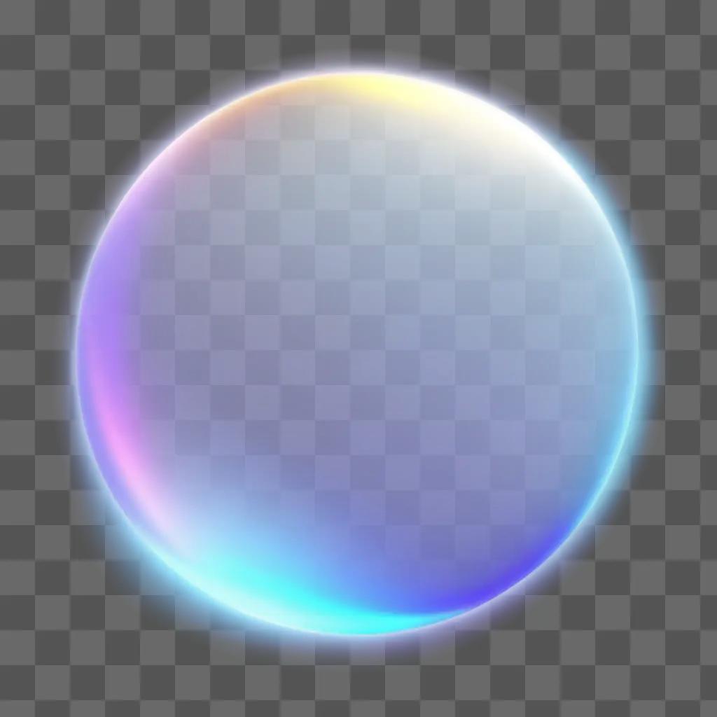 Glowing PNG circle with soft gradient