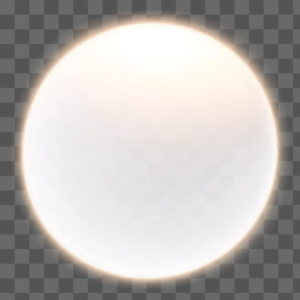 Glowing light source creates a blurred circle