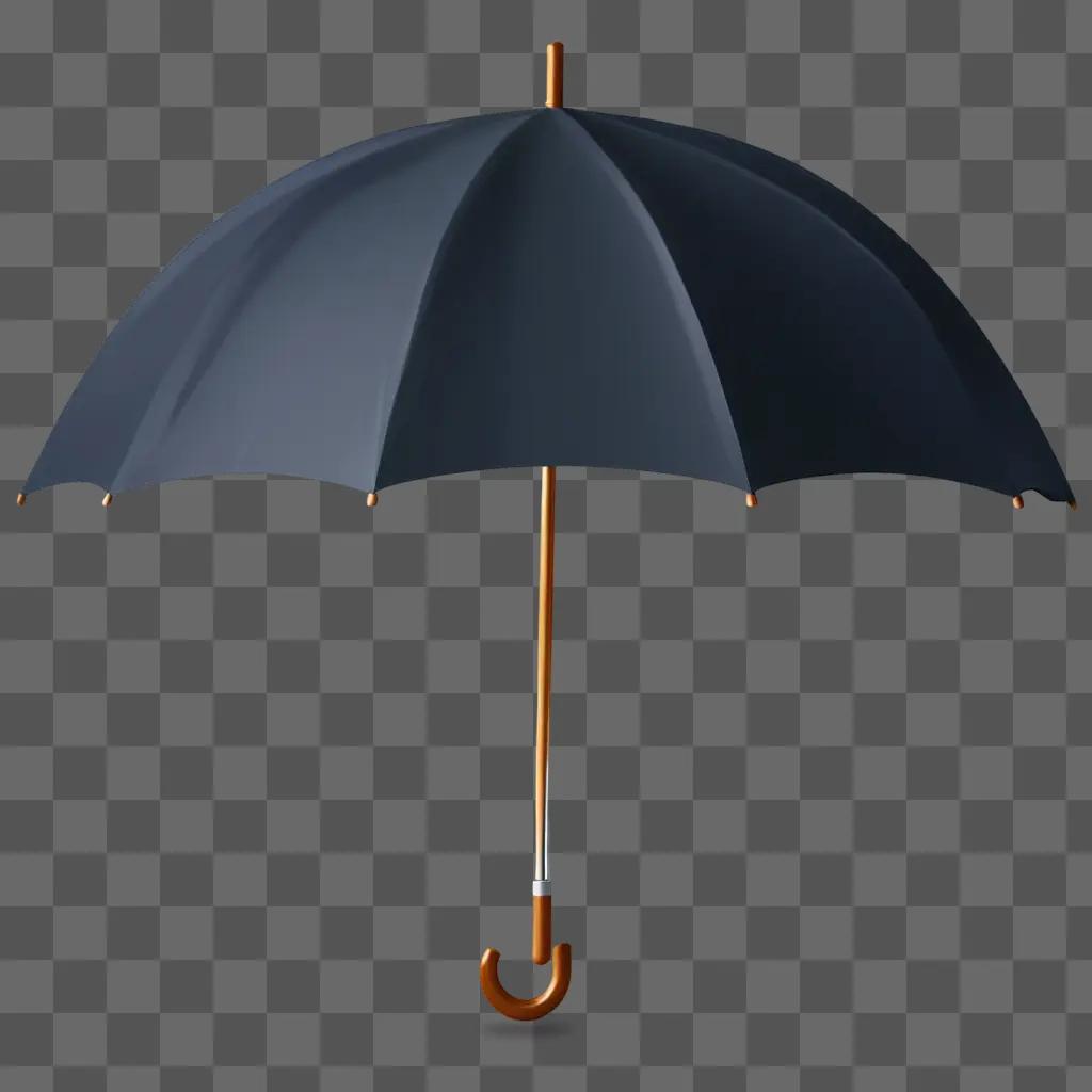 Glowing umbrella clipart with glowing handle