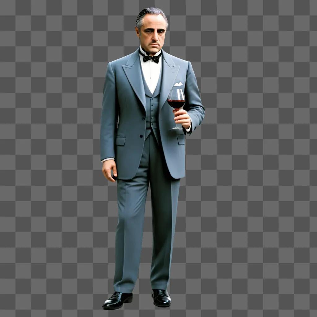 Godfather, the man, the wine, the grey suit