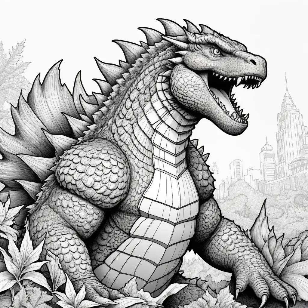 Godzilla Coloring Pages - A Coloring Book