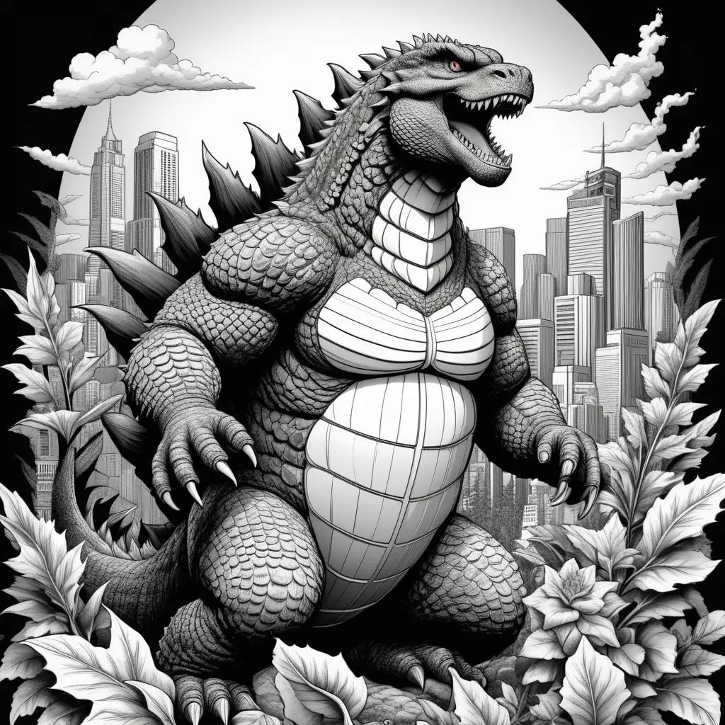 Godzilla Coloring Pages: A Monster Coloring Book