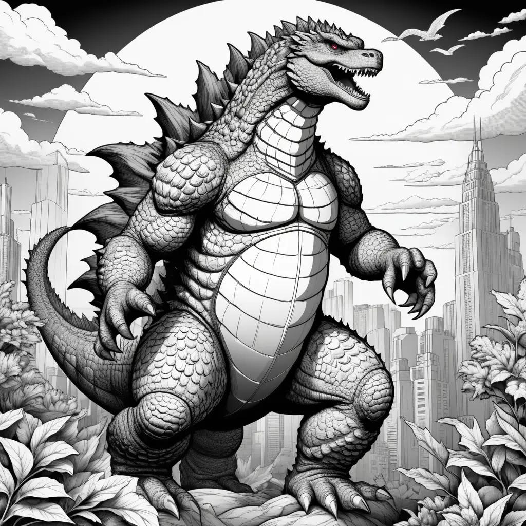 Godzilla Coloring Pages Coloring Book