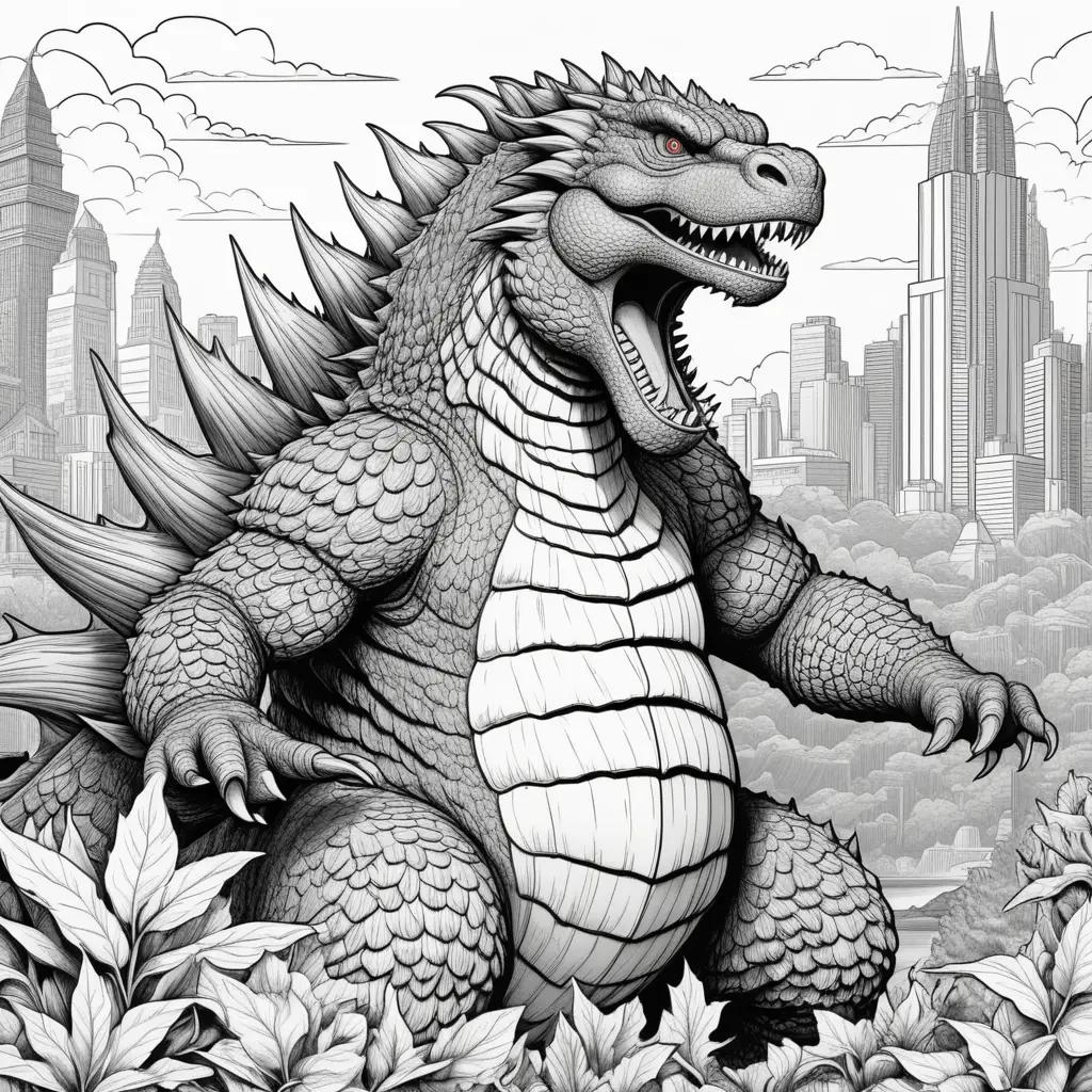 Godzilla Coloring Pages