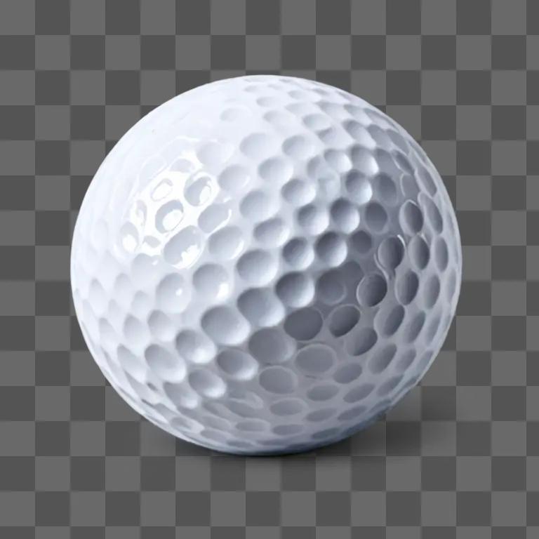 Golf ball clipart depicts a white golf ball in a white background