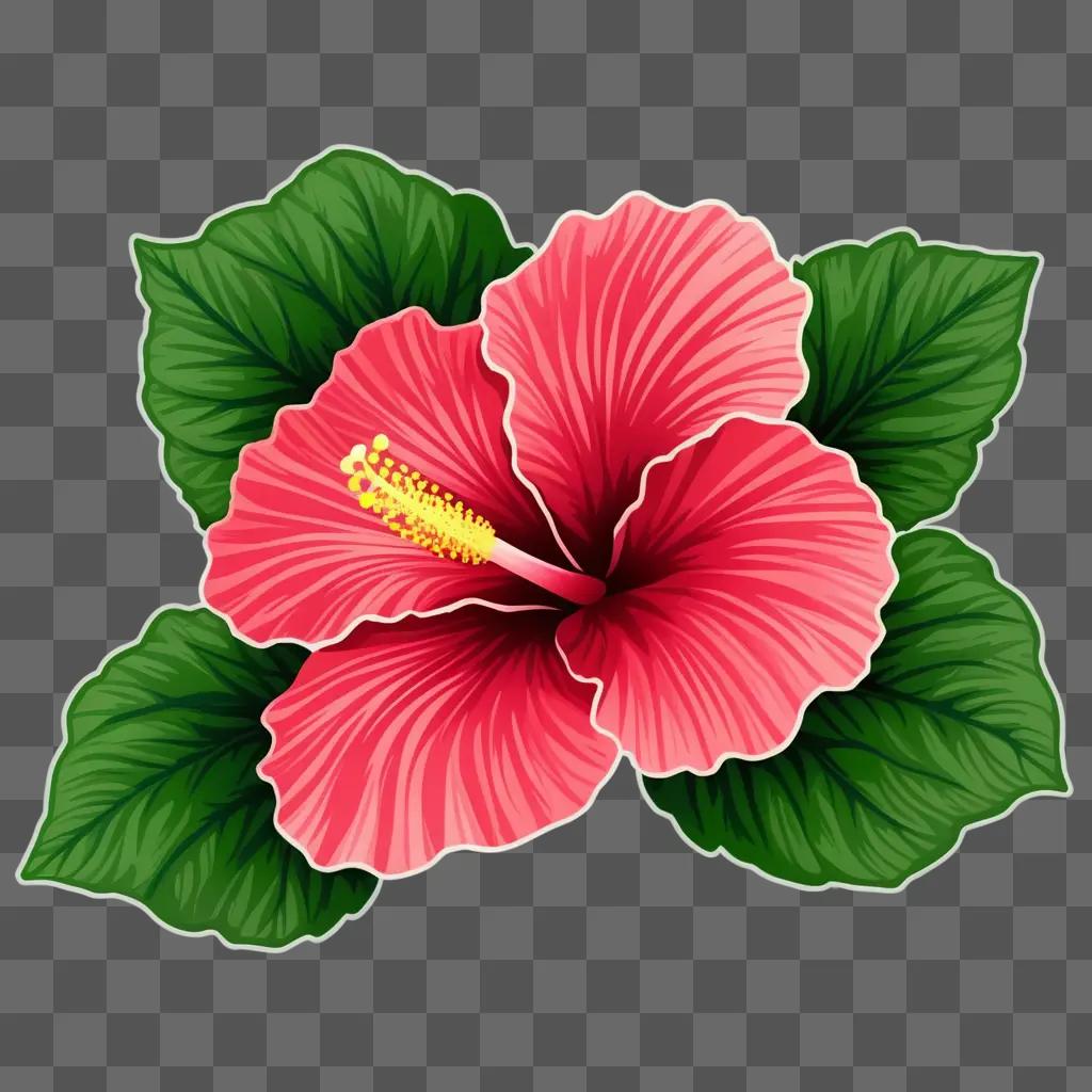 Gorgeous hibiscus in a vibrant tropical setting