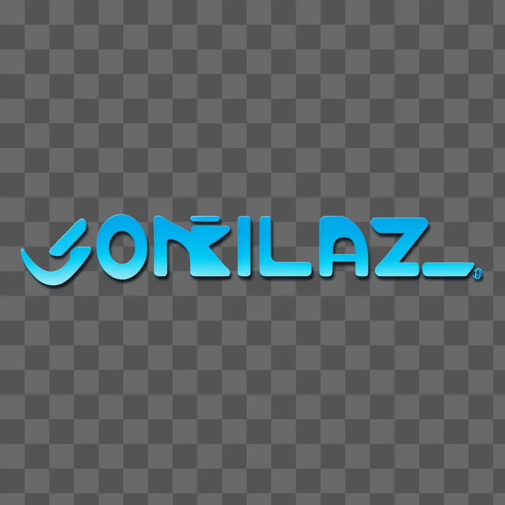 Gorillaz logo in blue with lettering