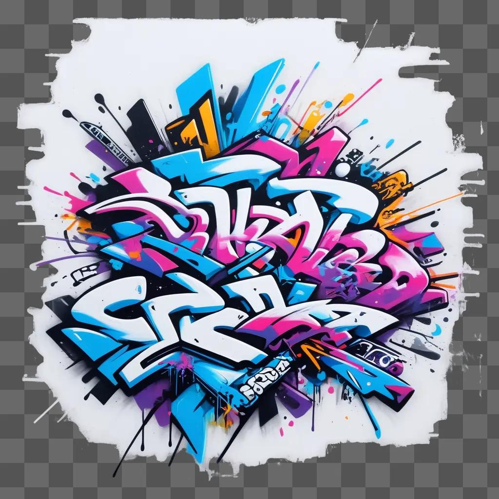 Graffiti artwork explodes with colors and designs