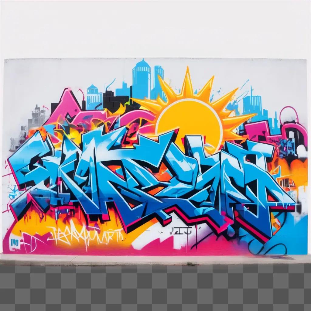 Graffiti artwork with a transparent background