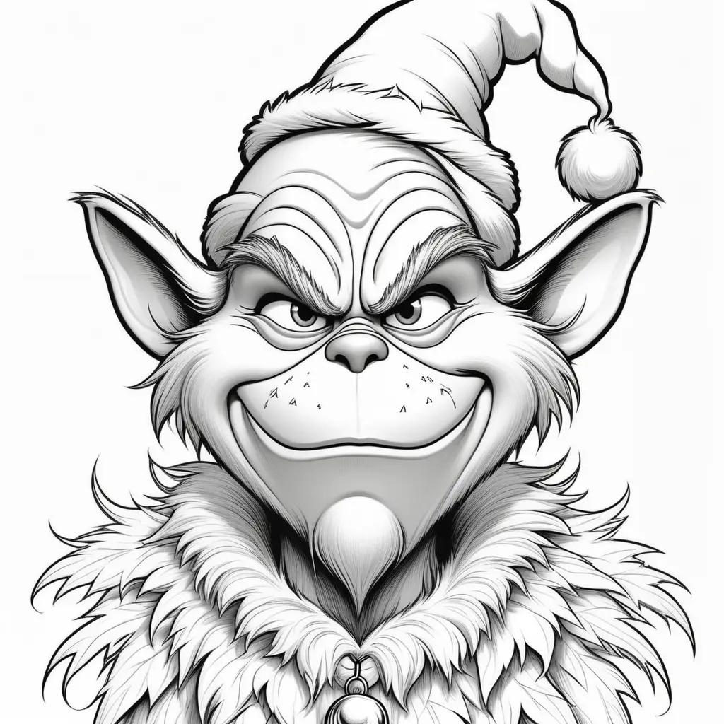 Grinch Coloring Pages: A Gnarly Grinch Coloring Page