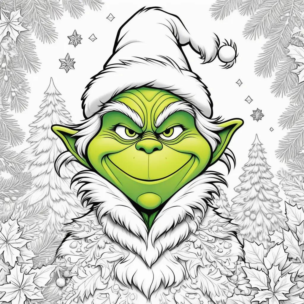 Grinch coloring pages for Christmas