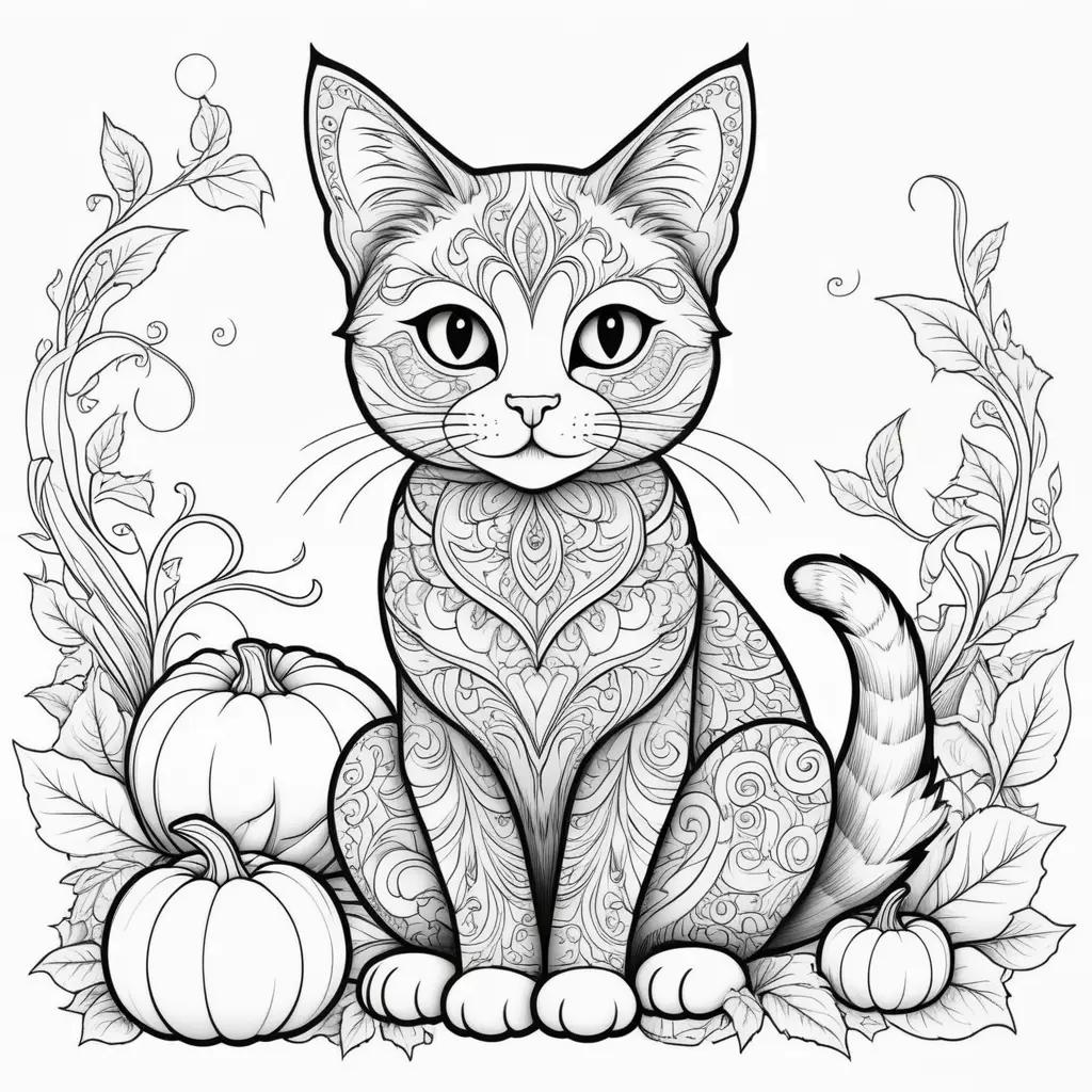 Halloween Cat Coloring Pages: Spooky and Fun