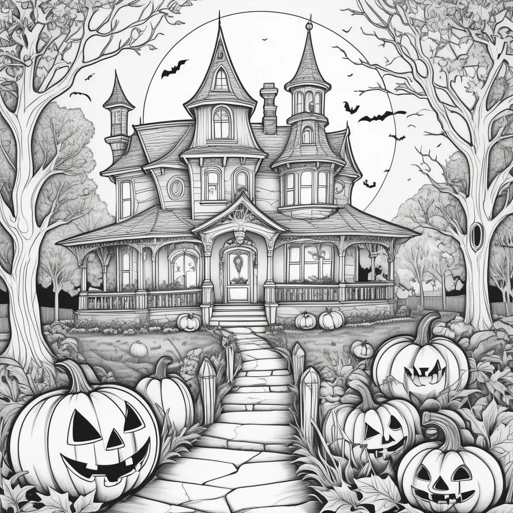 Halloween coloring pages for free print