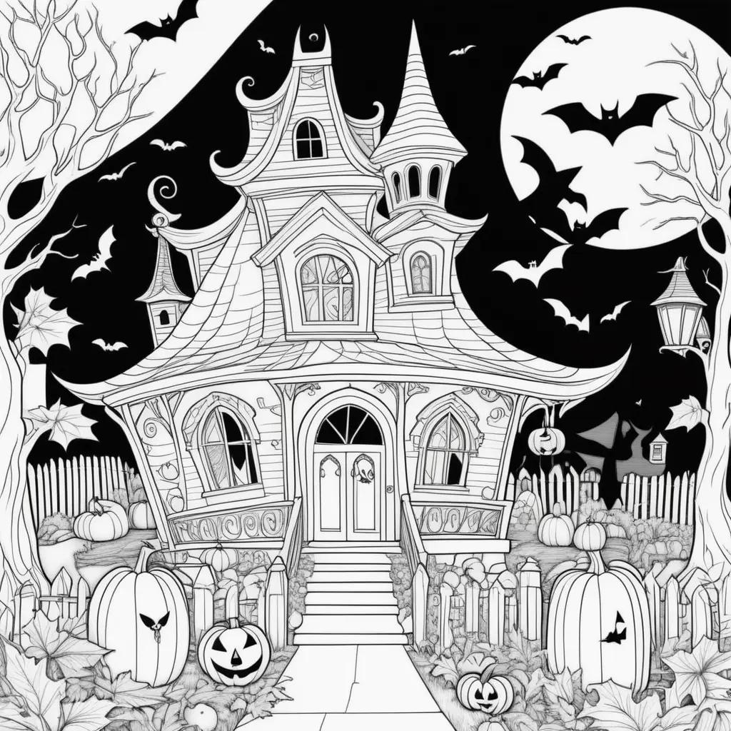 Halloween coloring pages with free printable