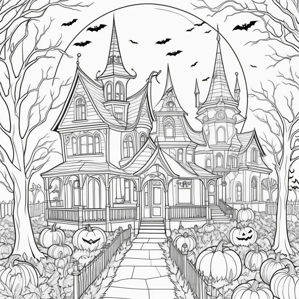 Halloween coloring pages with free printable ghosts and pumpkins