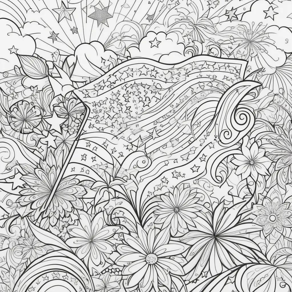 Happy 4th of July Coloring Pages for Kids