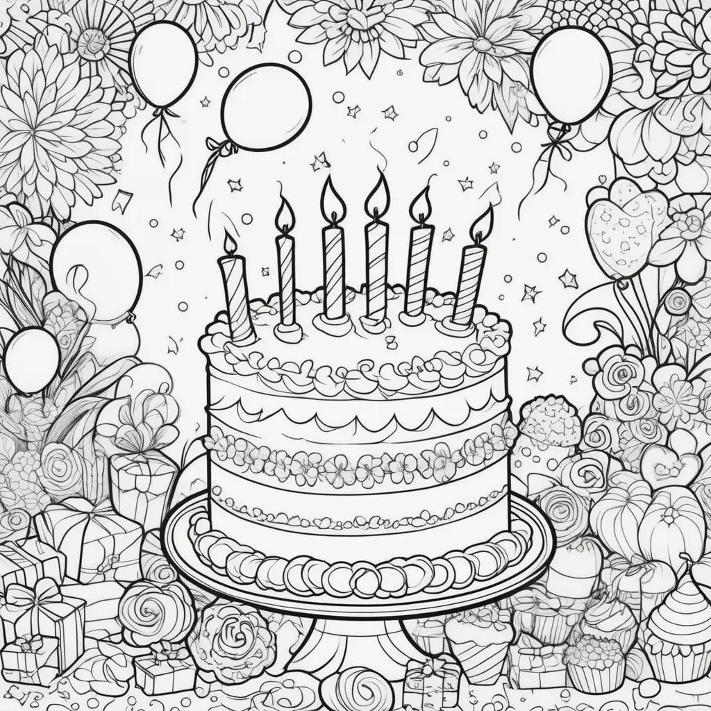 Happy Birthday Coloring Pages - Happy Birthday Coloring Pages - Happy Birthday Coloring Pages