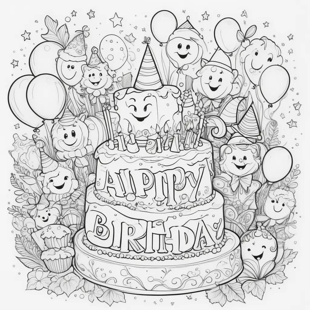 Happy Birthday Coloring Pages for Dads