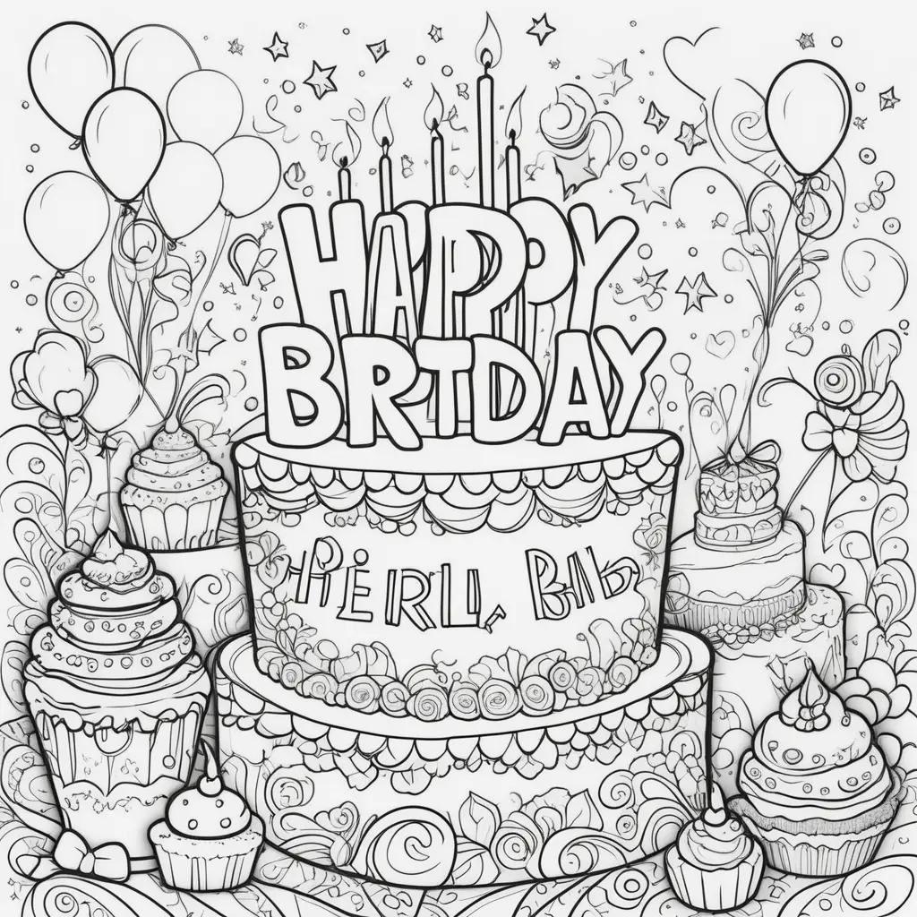 Happy Birthday Dad Coloring Pages