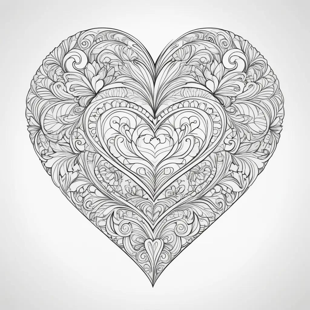 Heart Coloring Pages: Unique Designs for Kids