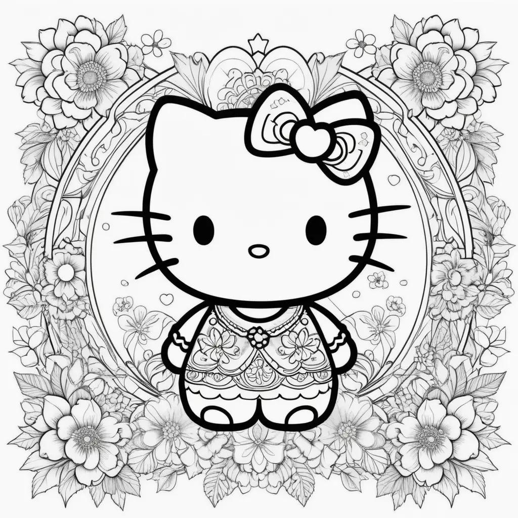 Hello Kitty Coloring Page - Printable Coloring Pages