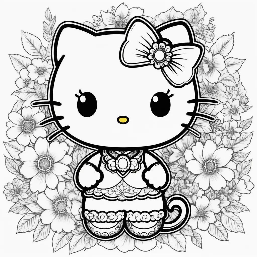 Hello Kitty Coloring Pages - Printable and Colorful