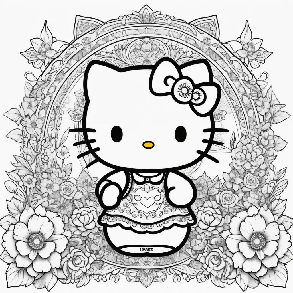 Hello Kitty Coloring Pages: Free Printable Coloring Books