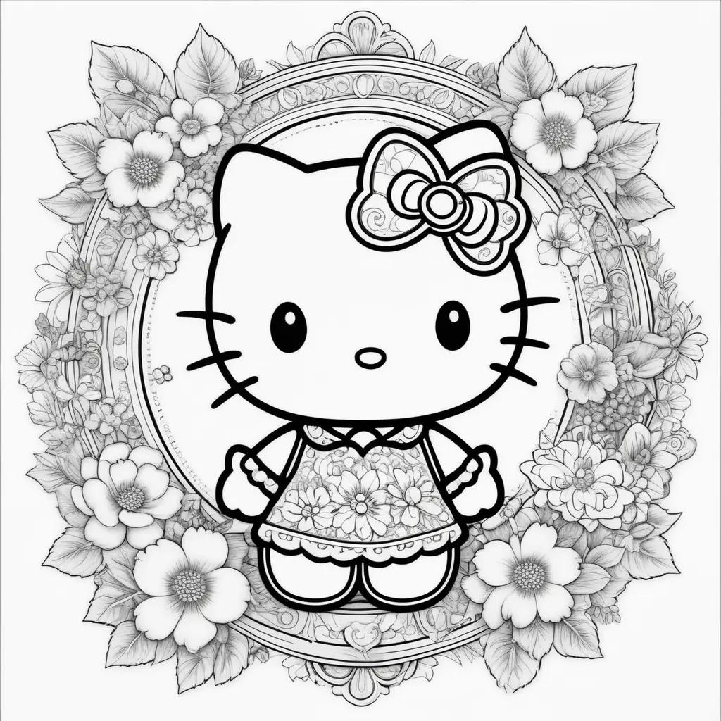 Hello Kitty Coloring Pages