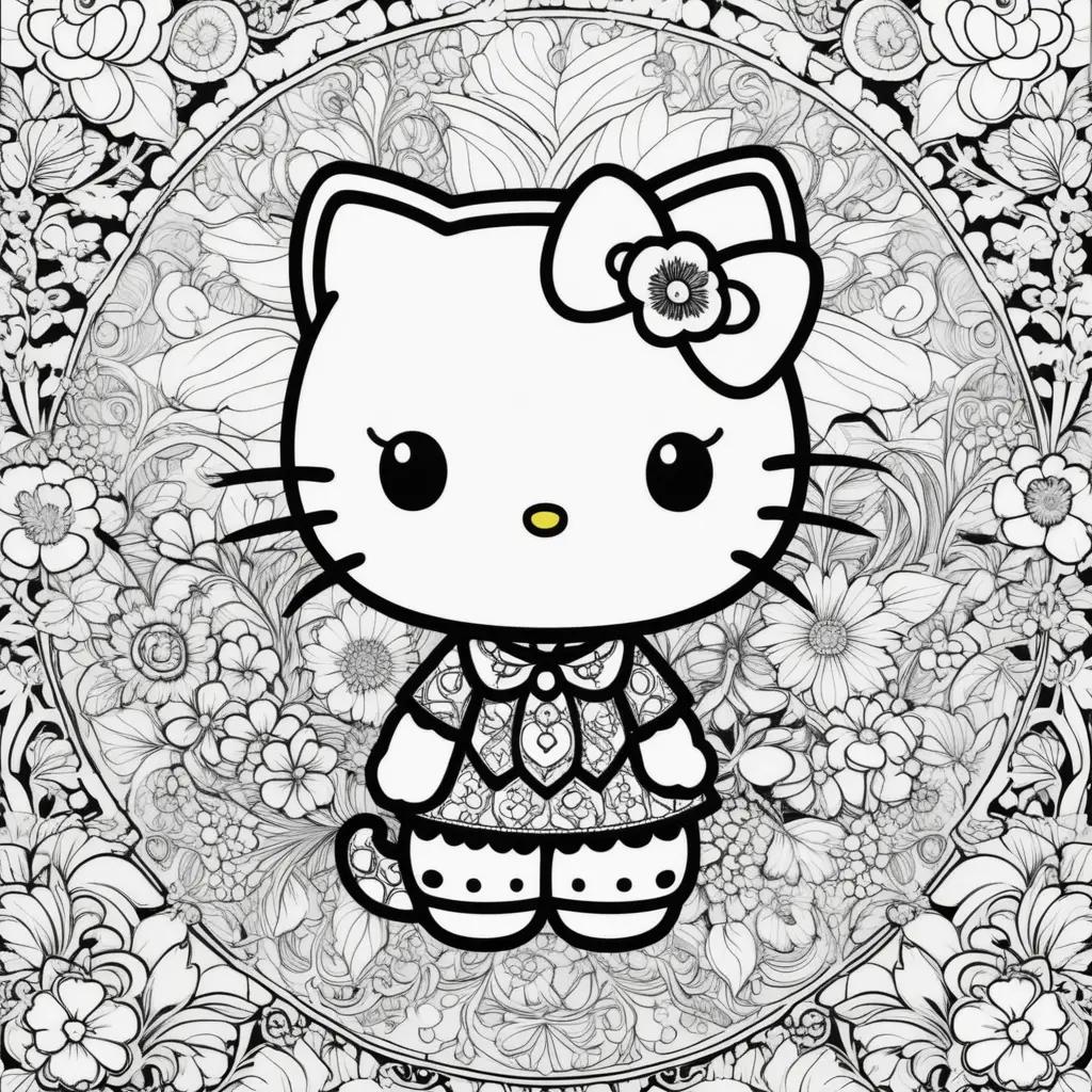 Hello Kitty Coloring Pages For Kids