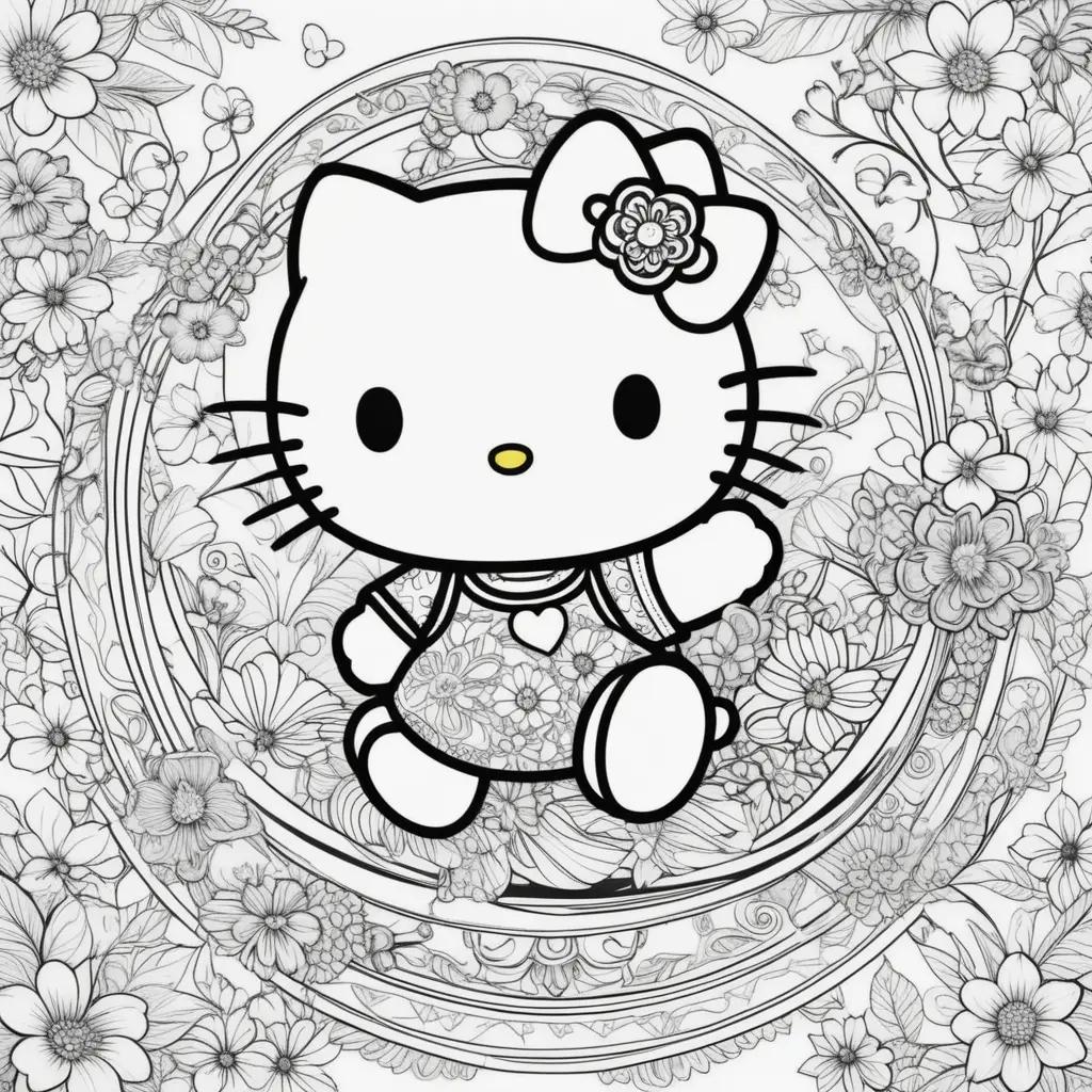 Hello Kitty Coloring Pages