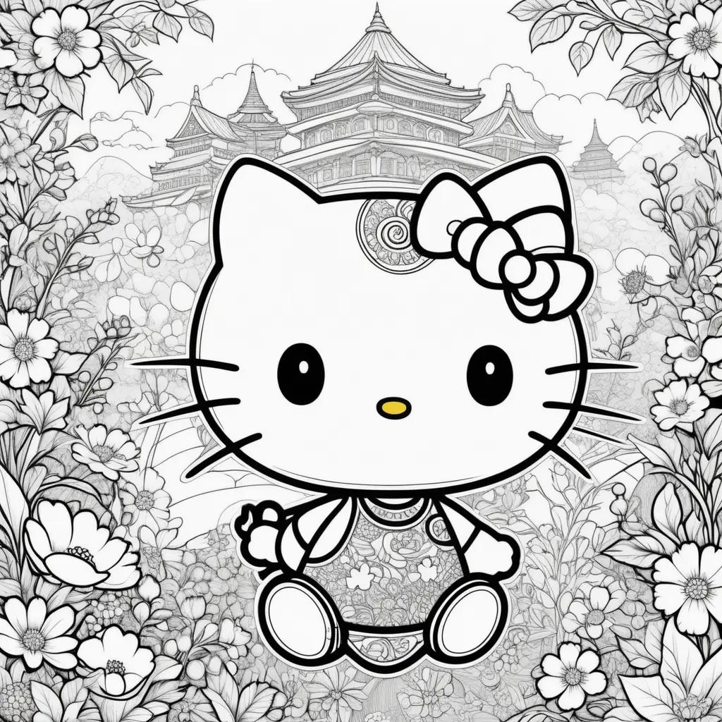 Раскраски Hello Kitty для печати Изображения PNG | FindPng - Создатель PNG