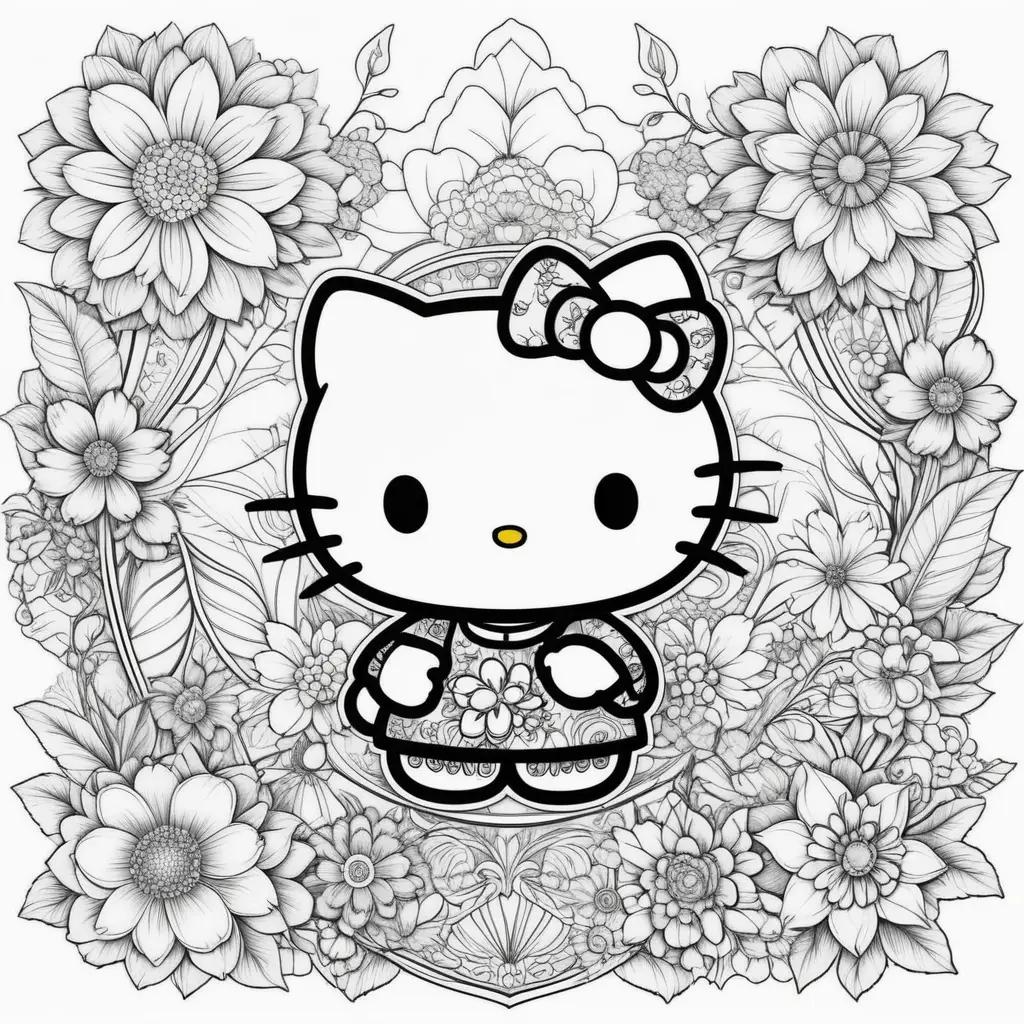 Hello Kitty Coloring Pages Print