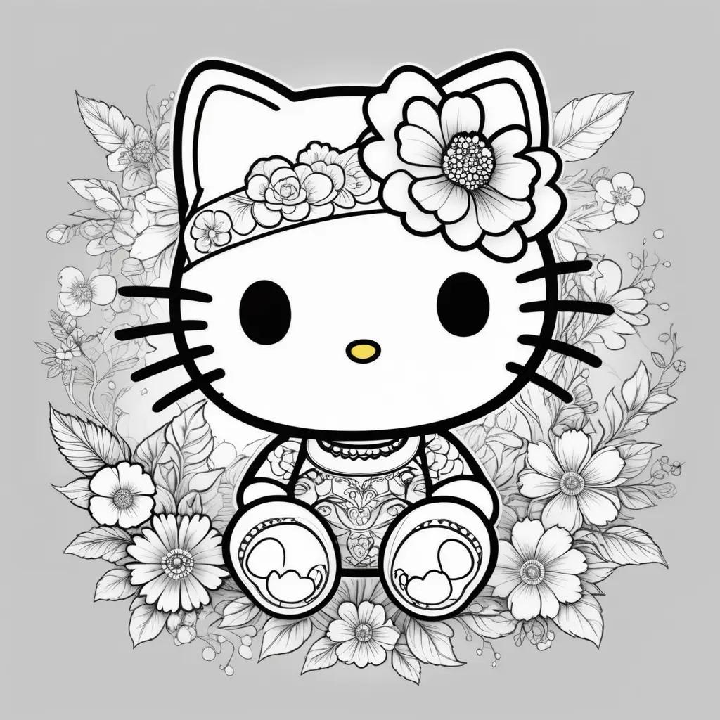 Hello Kitty Coloring Pages for Kids