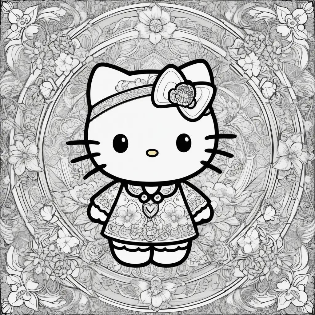 Hello Kitty Coloring Pages for Kids