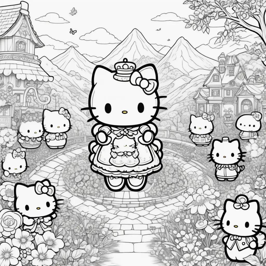 Hello Kitty Coloring Pages